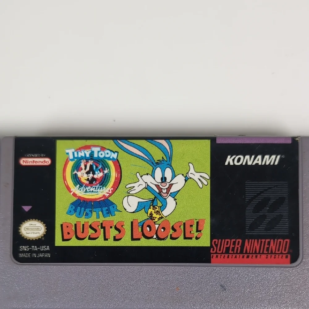 Tiny Toon Adventures: Buster Busts Loose! - Gray Game Cartridge